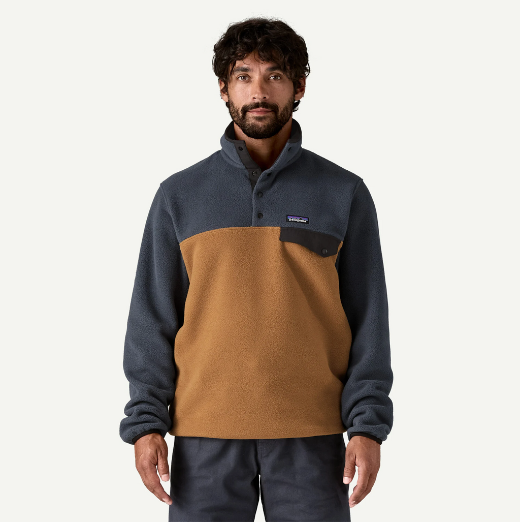 M' LIGHTWEIGHT SYNCH SNAP-T PULLOVER FLEECE DEER BROWN