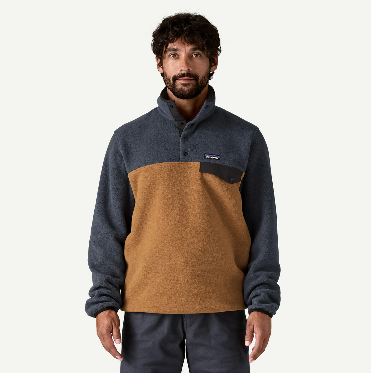 M' LIGHTWEIGHT SYNCH SNAP-T PULLOVER FLEECE DEER BROWN