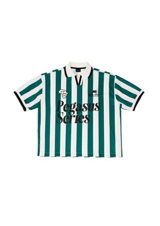 ABOUT LOVE FOOTBALL TEE GREEN/ECRU