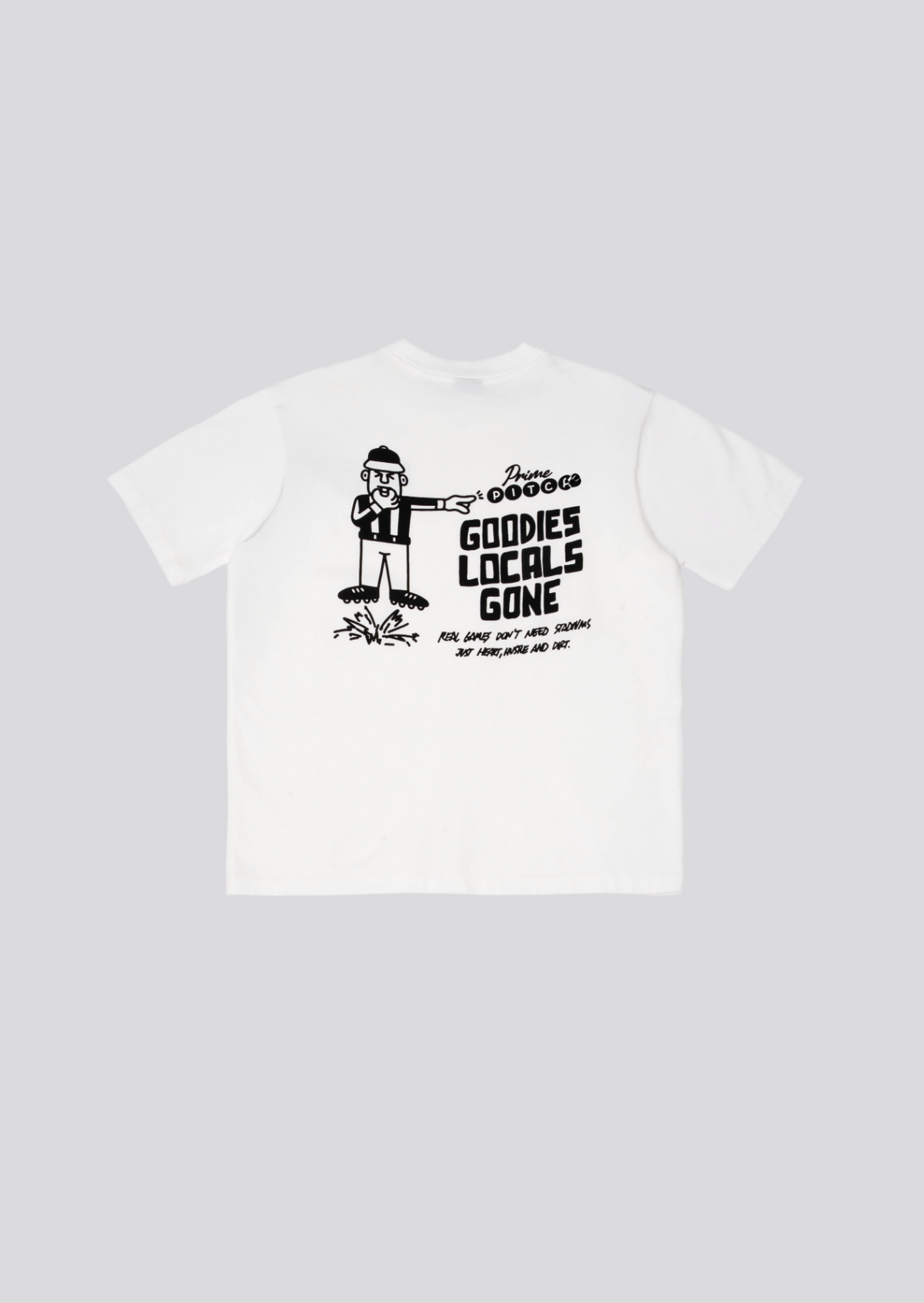 PRIME PITCH LOCALS TEE WHITE
