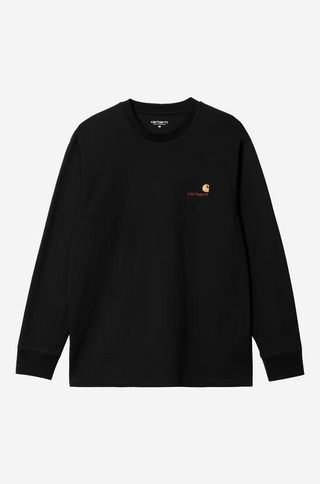 AMERICAN SCRIPT L/S BLACK