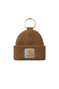 MINI WATCH HAT KEYCHAIN BROWN