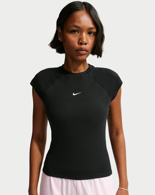 CHILL KNIT TIGHT RIBBED TEE BLACK