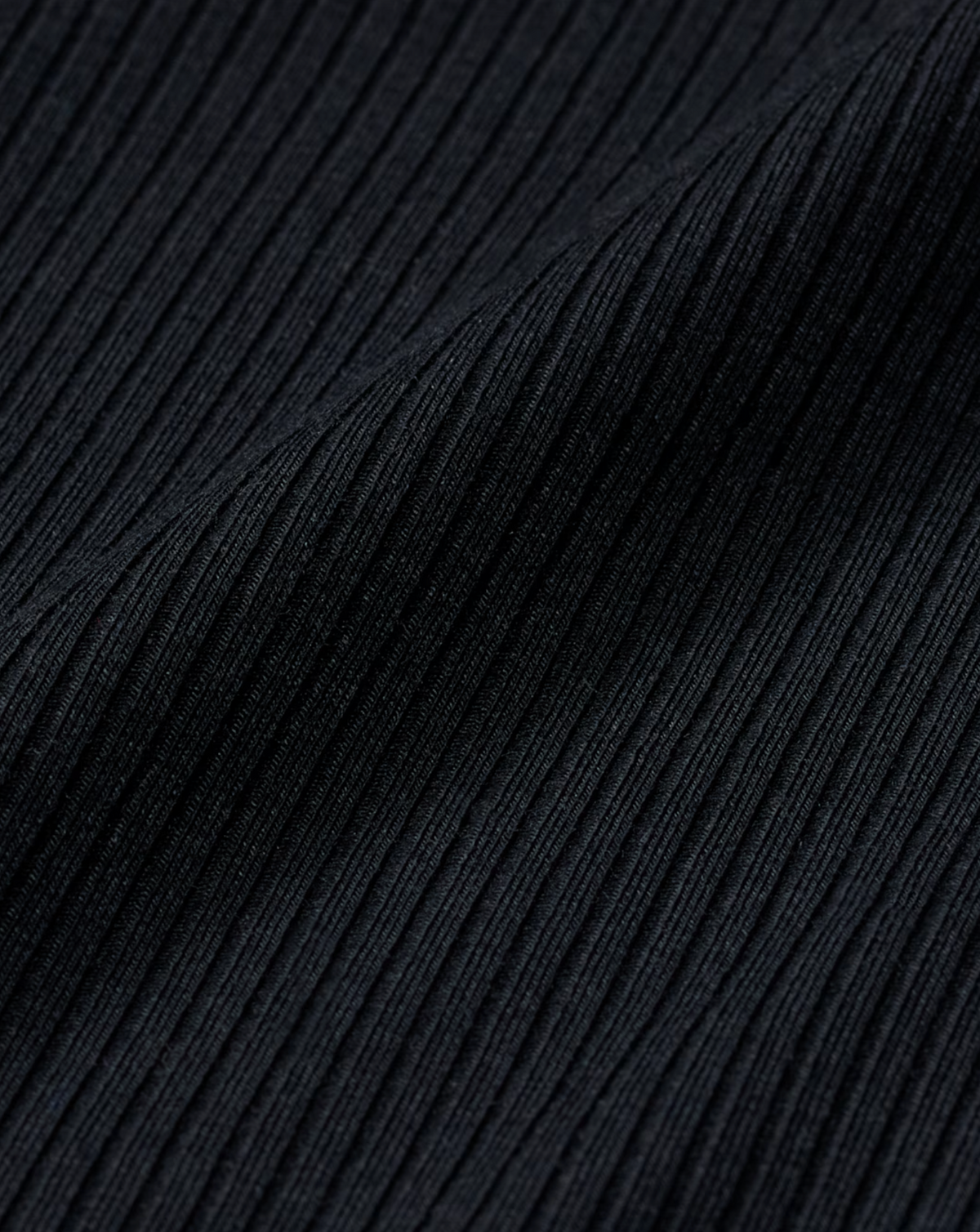 CHILL KNIT TIGHT RIBBED TEE BLACK