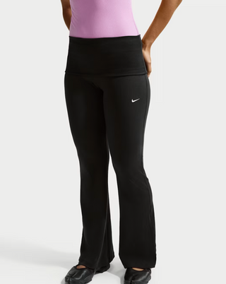 MID-RISE TIGHT RIBBED TROUSERS