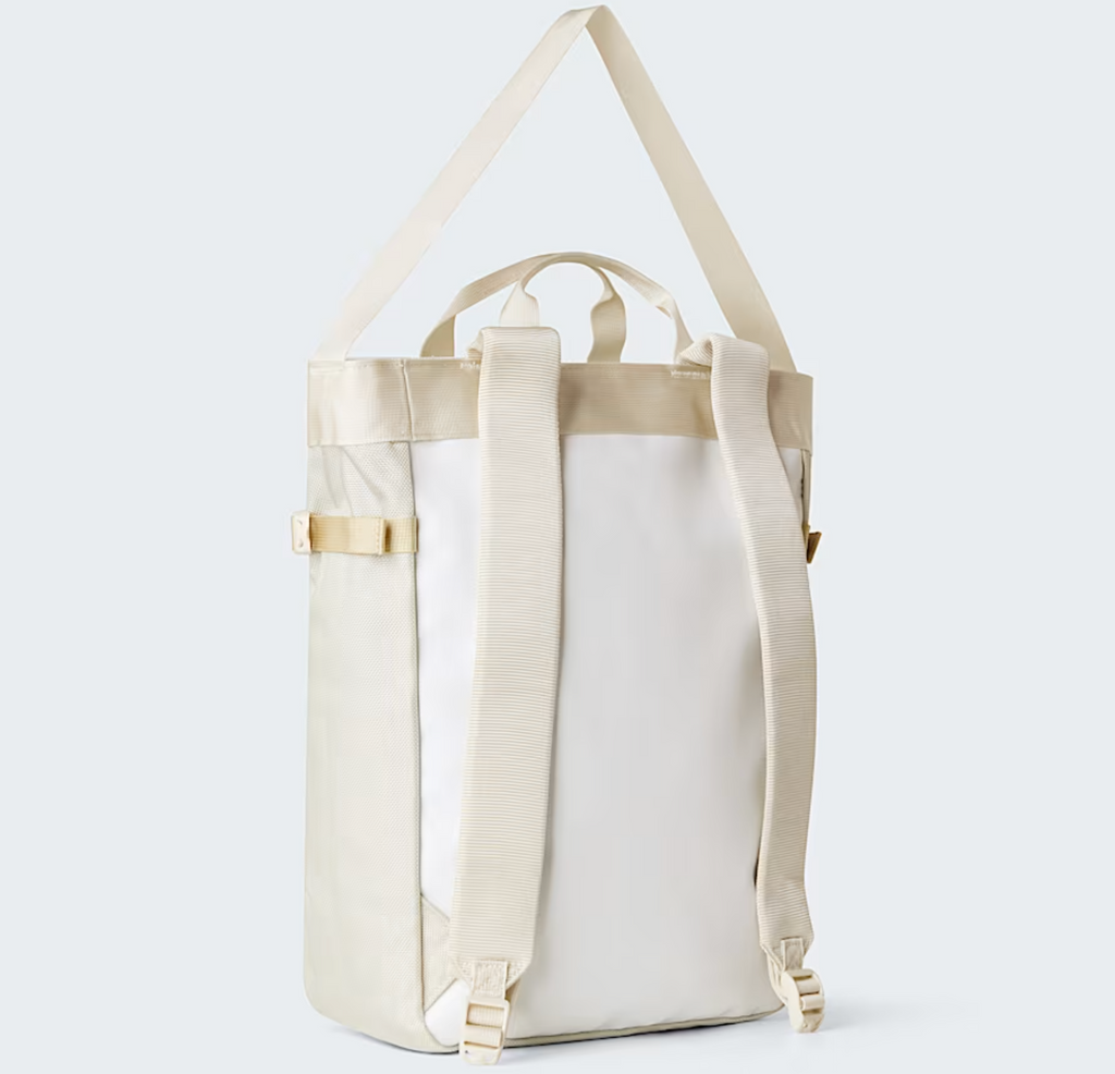 BASE CAMP TOTE BAG WHITE ASH