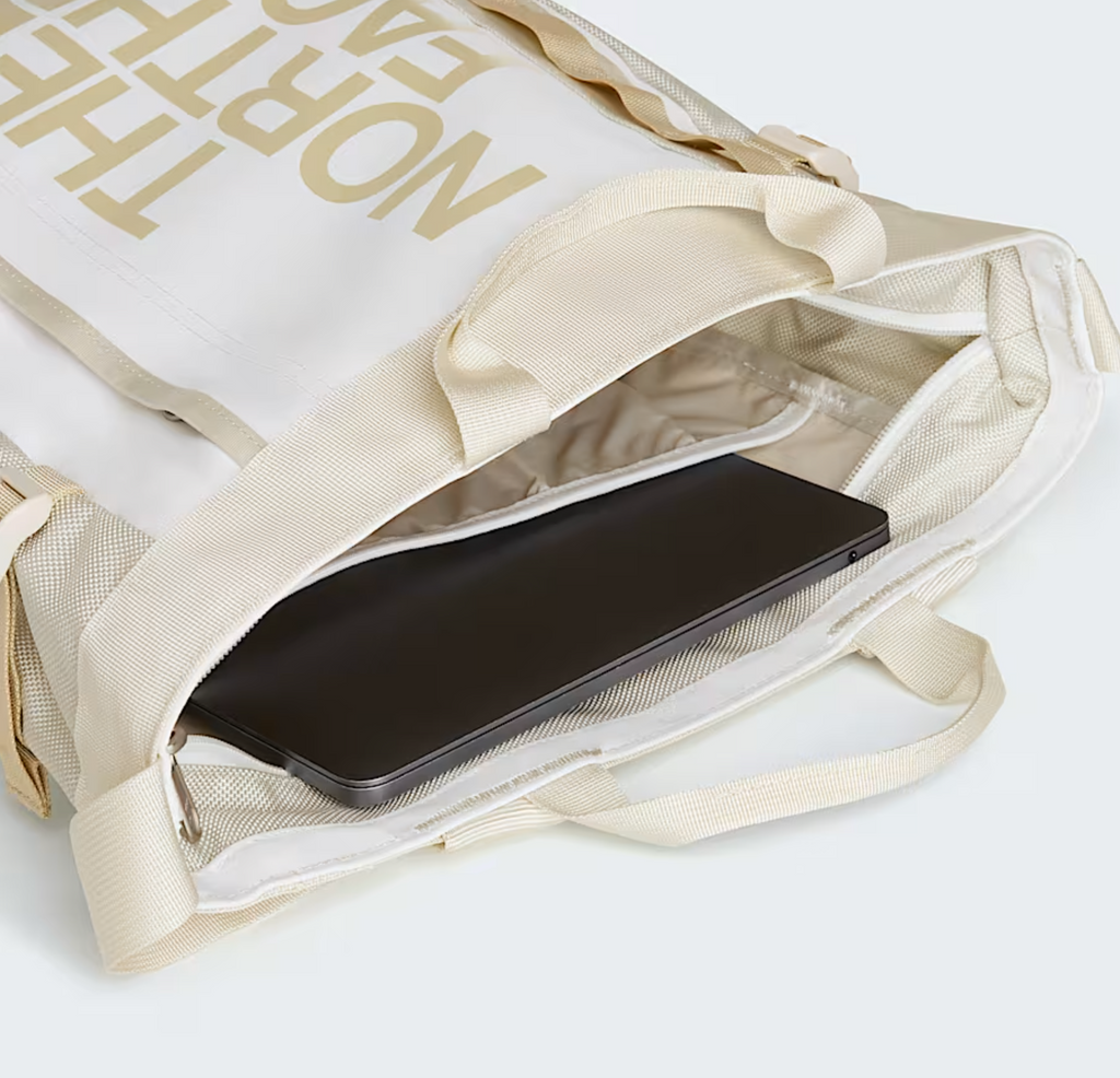 BASE CAMP TOTE BAG WHITE ASH