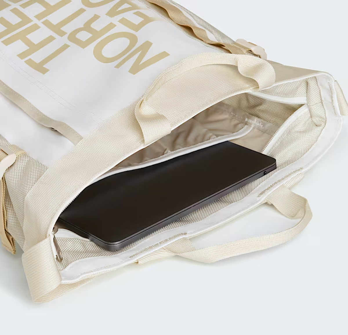 BASE CAMP TOTE BAG WHITE ASH