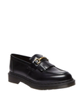 ADRIAN SNAFFLE SMOOTH LEATHER TASSEL LOAFERS BLACK