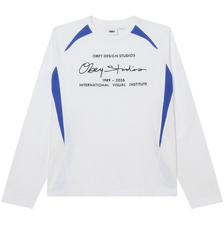 LEAGUE SHIRT LS WHITE MULTI