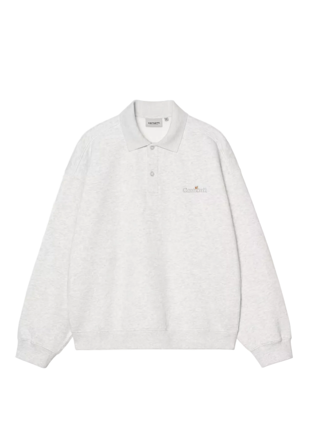 WIP LABEL POLO SWEAT ASH HEATHER