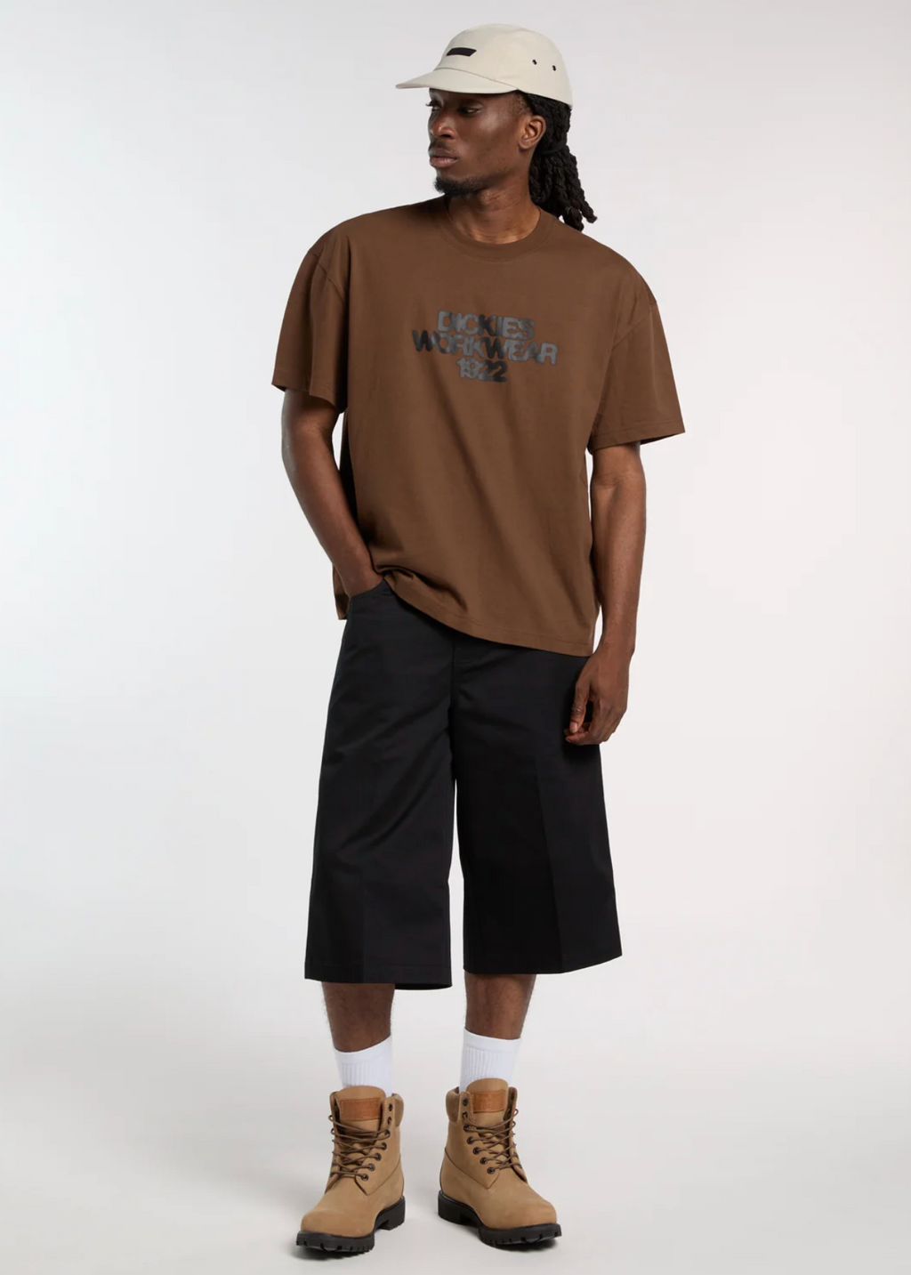 UNION 17 INCH TWILL SHORT BLACK