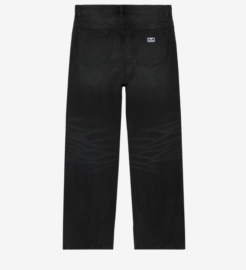 BOXCAR STRAIGHT LEG DENIM HEAVY VINTAGE BLACK
