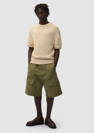 BACK GRAPHIC KNIT TEE CREAM