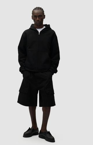 REVERSIBLE FLEECE JACKET BLACK