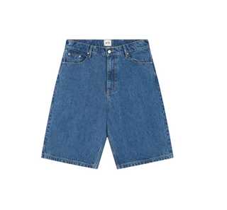ROUND POCKET DENIM SHORTS RAW DENIM