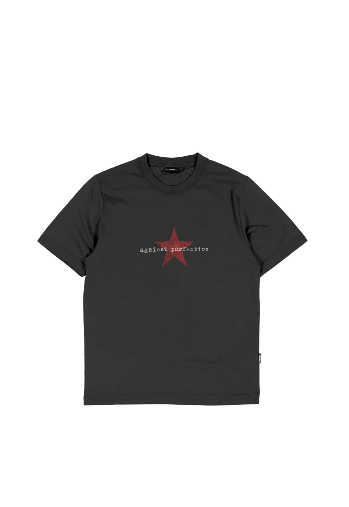 AGAINST PERFECTION TEE OLD BLACK