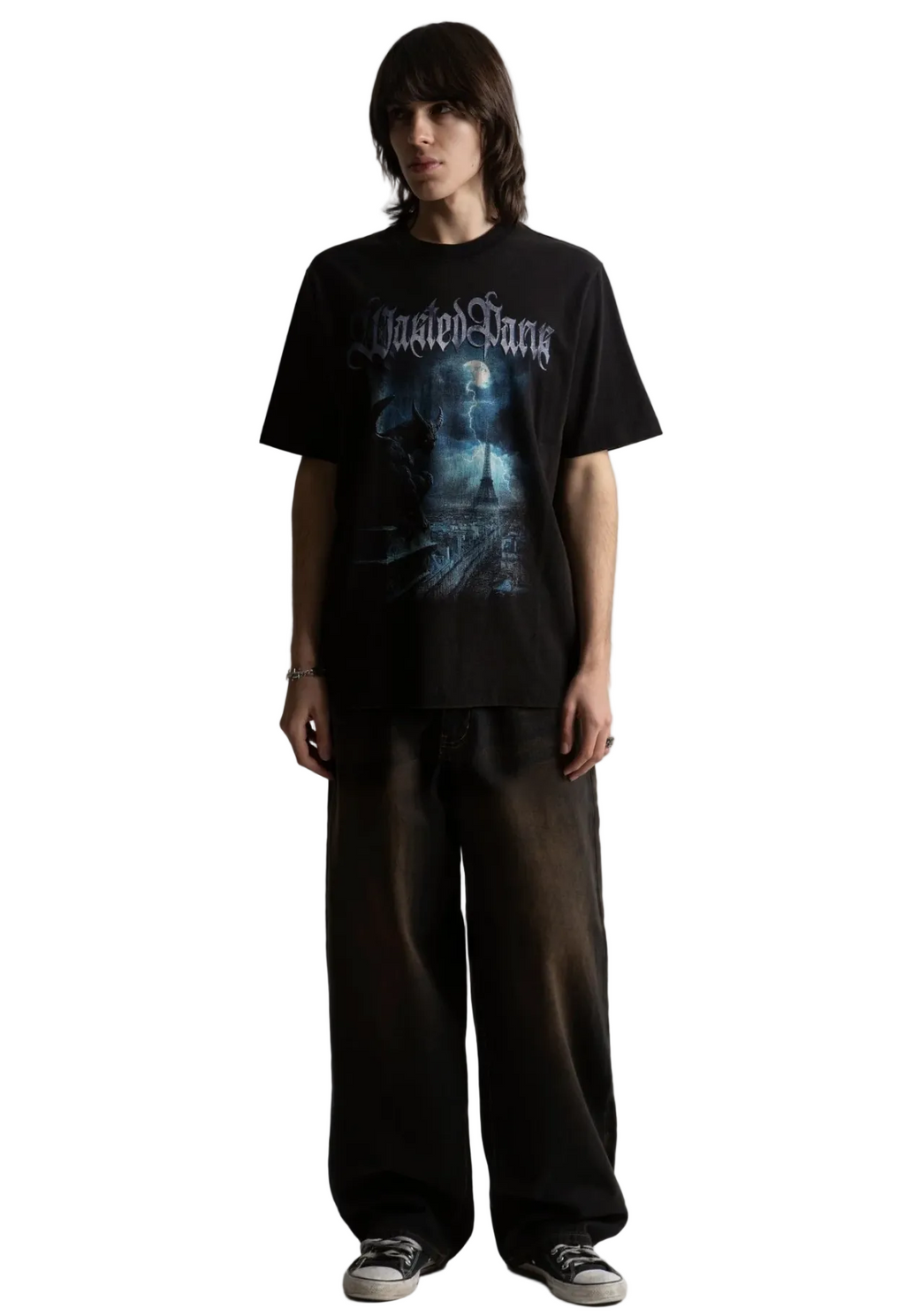 GARGOYLE TEE FADED BLACK