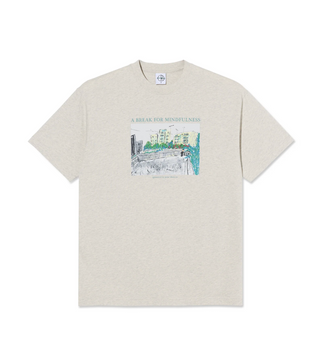 MINDFULNESS TEE IVORY GREY MELANGE