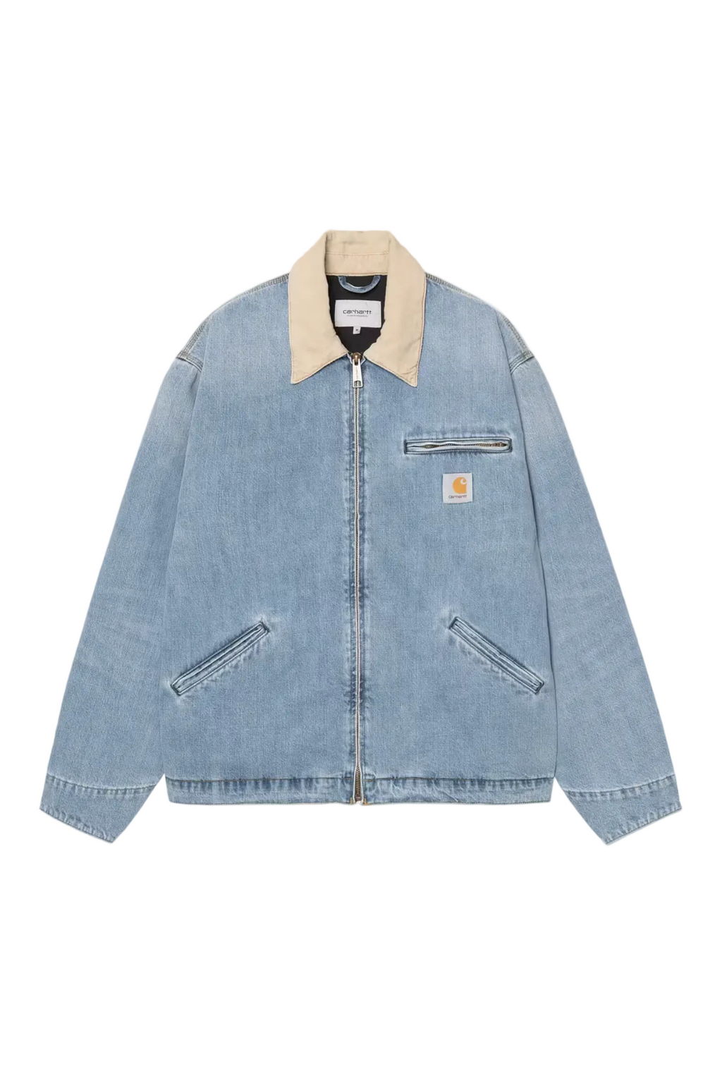 OG DETROIT JACKET BLUE/DUSTY H BROWN BURST WASHED