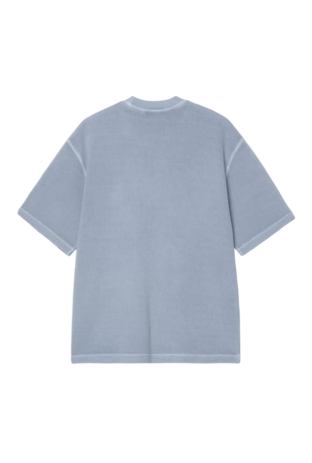 S/S NELSON WAFFLE TEE GENTLE BLUE GARMENT DYED