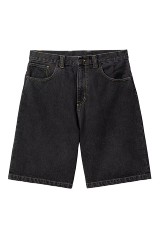 BRANDON SHORT BLACK STONE WASHED