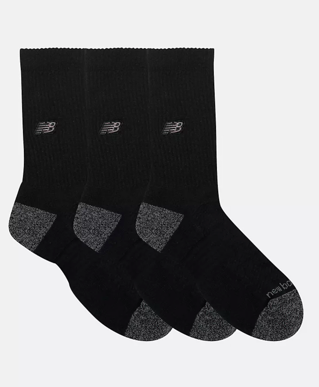 ACTIVE PREMIUM CREW 3 PACK BLACK