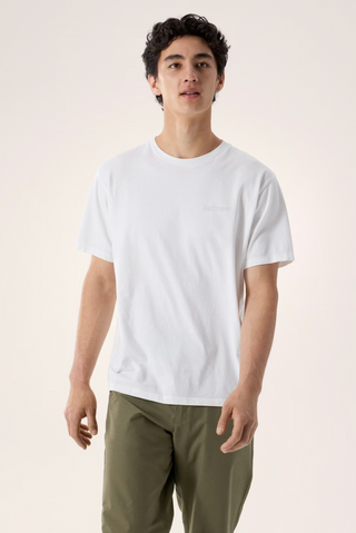 KRAGG SL COTTON BLURRED BIRD TEE WHITE LIGHT/ATMOS