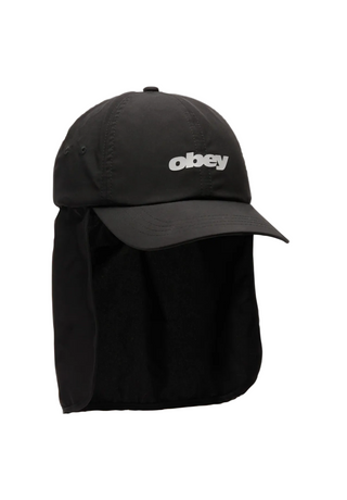 SAHARA 6 PANEL TRAIL CAP BLACK