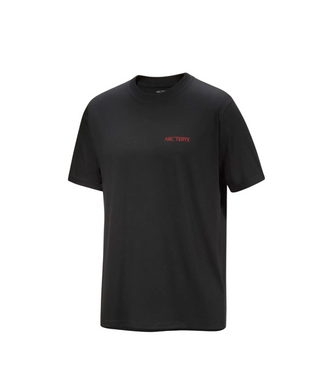 KRAGG SL COTTON BLURRED BIRD TEE BLACK/DYNASTY