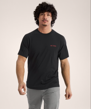 KRAGG SL COTTON BLURRED BIRD TEE BLACK/DYNASTY