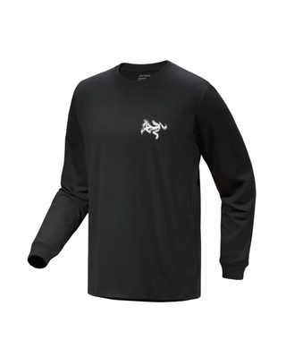 KRAGG BIRD TILE L/S BLACK/ARCTIC SILK