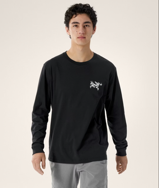 KRAGG BIRD TILE L/S BLACK/ARCTIC SILK