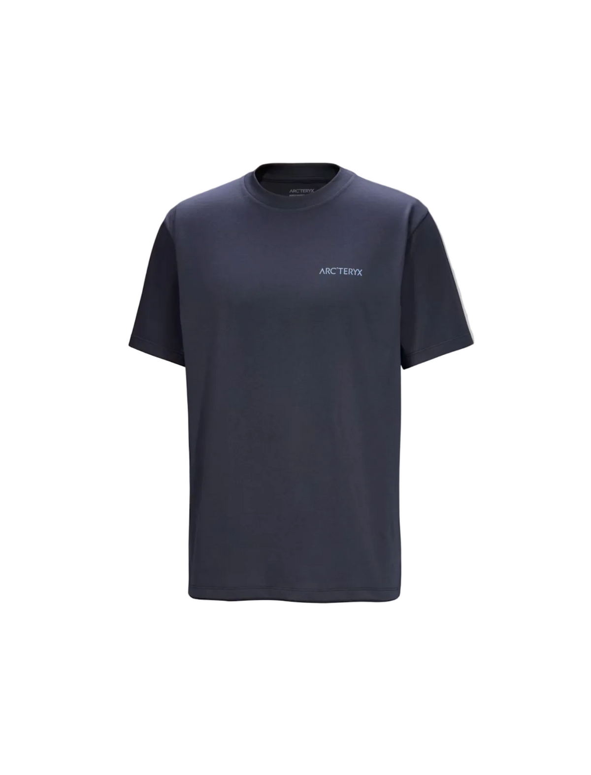 KRAGG SL COTTON BLURRED BIRD TEE BLACK/SAPPHIRE