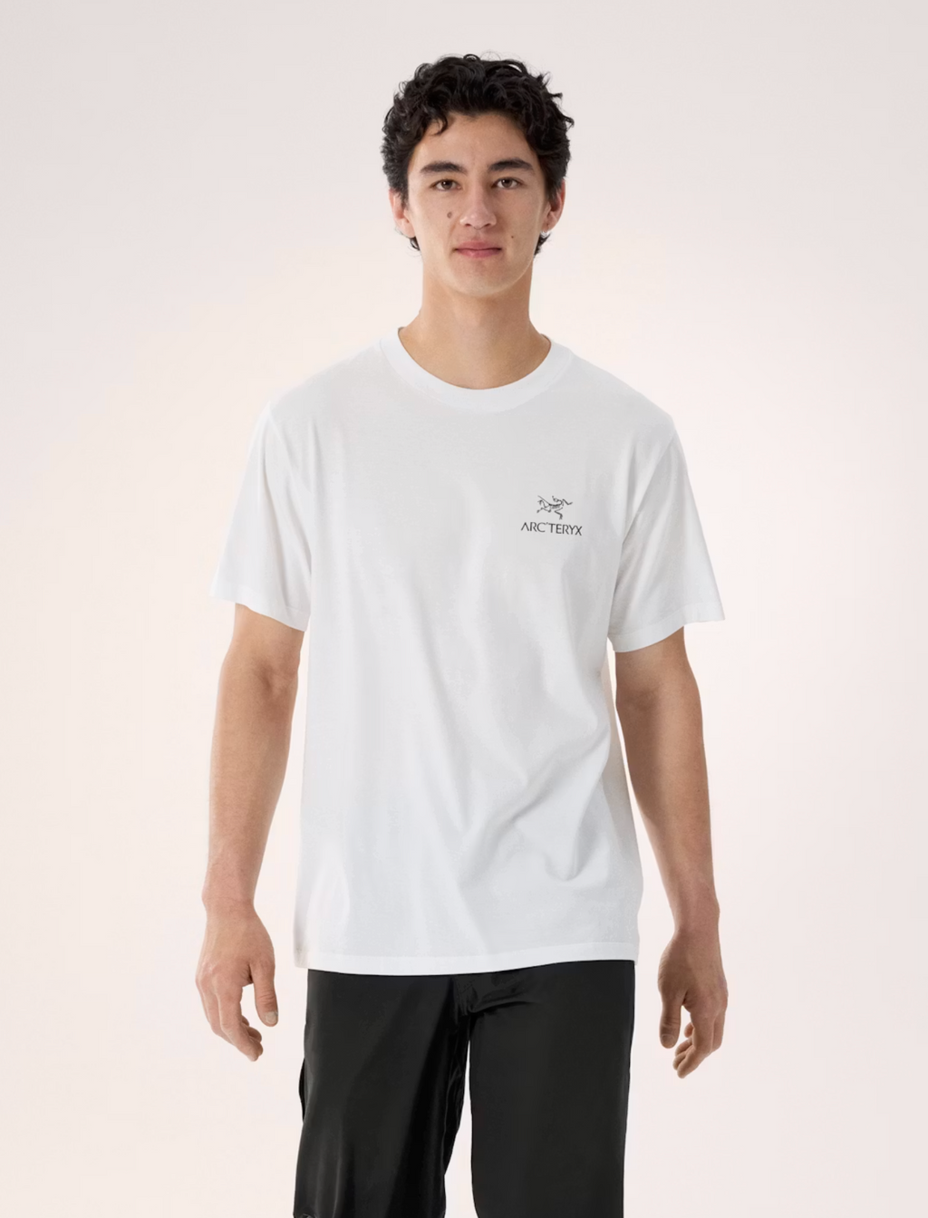 KRAGG SL COTTON BIRD WORD TEE WHITE LIGHT/BLACK