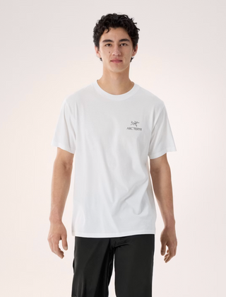 KRAGG SL COTTON BIRD WORD TEE WHITE LIGHT/BLACK