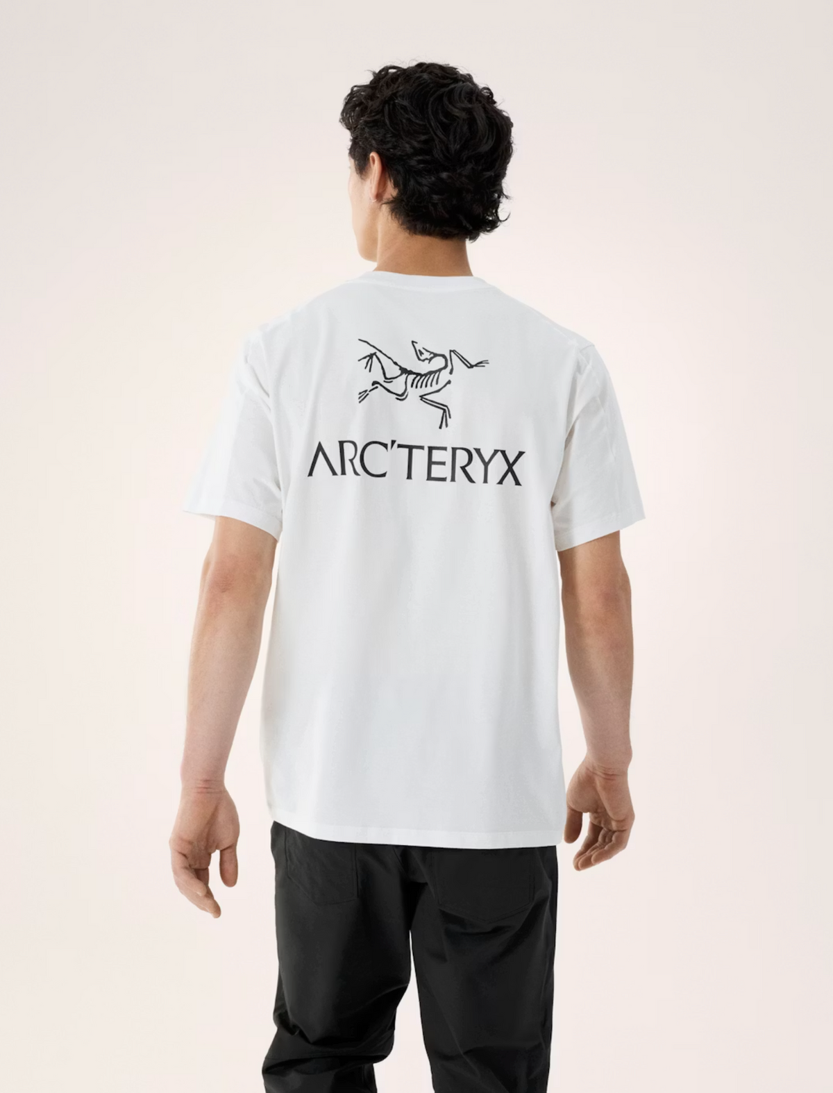 KRAGG SL COTTON BIRD WORD TEE WHITE LIGHT/BLACK