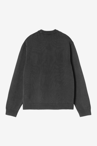 KORI SWEATER BLACK GARMENT DYED