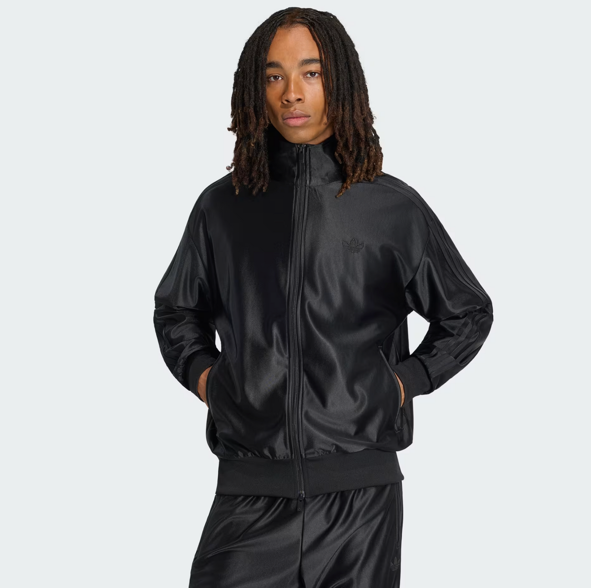 FIREBIRD METALLIC TRACK TOP BLACK