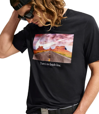 THERE IS NO FINISH LINE TEE BLACK
