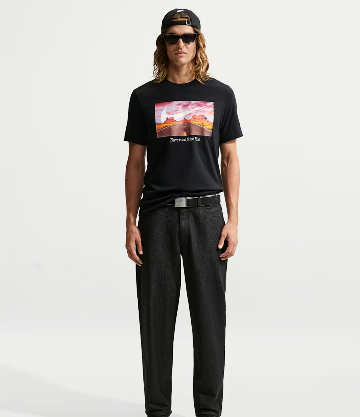 THERE IS NO FINISH LINE TEE BLACK