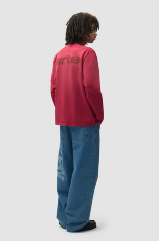 STENCIL UNIFORM DENIM PANTS BLEACH
