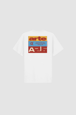 TRICOLOR SERIAL TEE WHITE