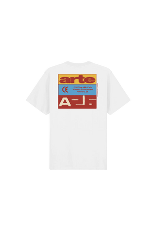 TRICOLOR SERIAL TEE WHITE