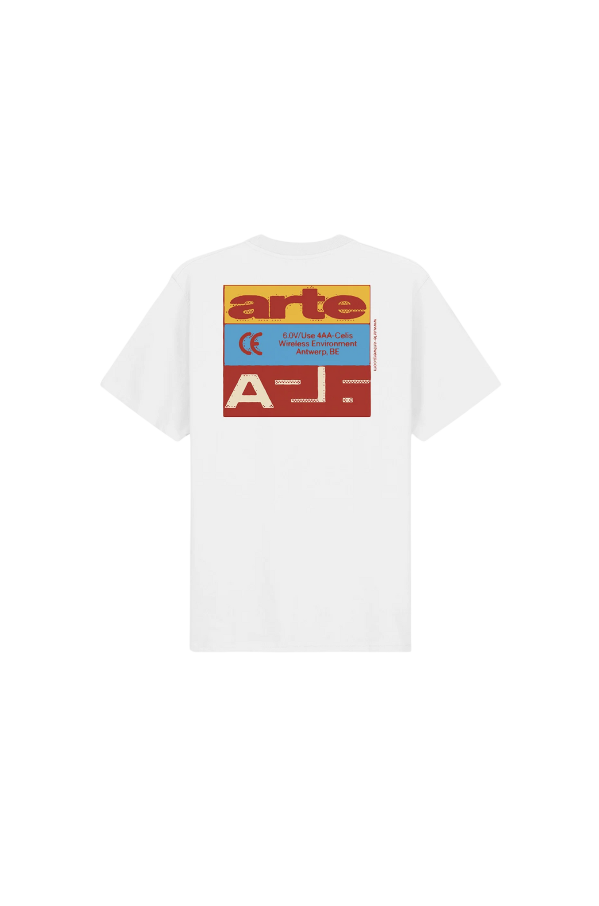 TRICOLOR SERIAL TEE WHITE