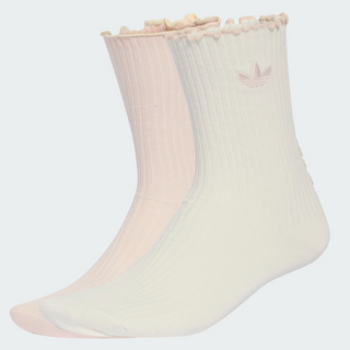 RUFFLE CREW SOCKS 2-PACK OFF WHITE/WONDER QUARTZ