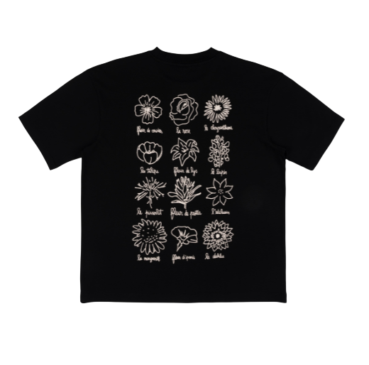 LE FLEURISTE TEE BLACK