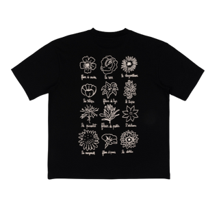 LE FLEURISTE TEE BLACK