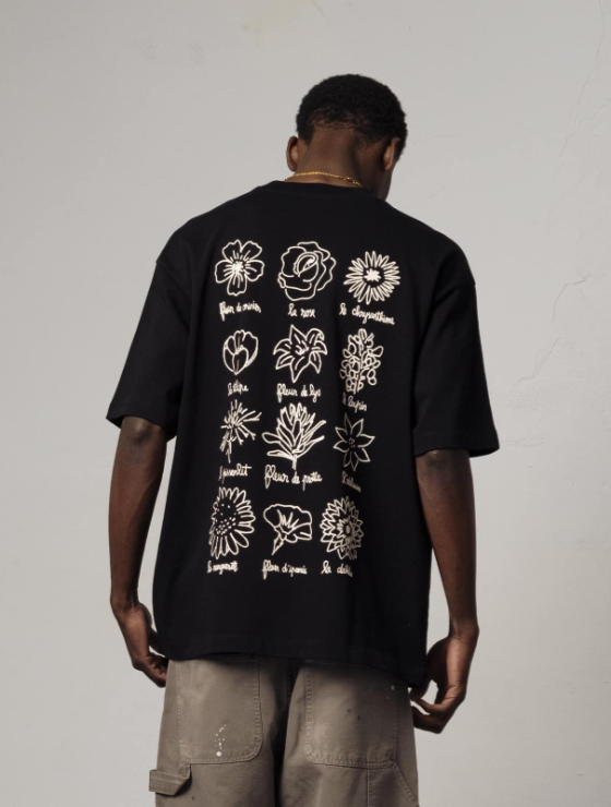 LE FLEURISTE TEE BLACK
