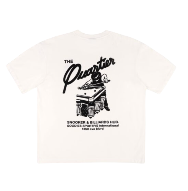SNOOKER  TEE WHITE